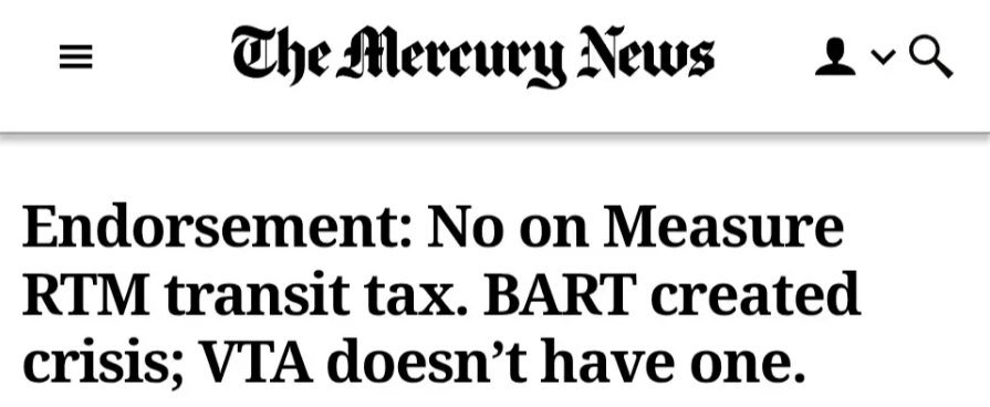 Mercury News Endorsement Headline